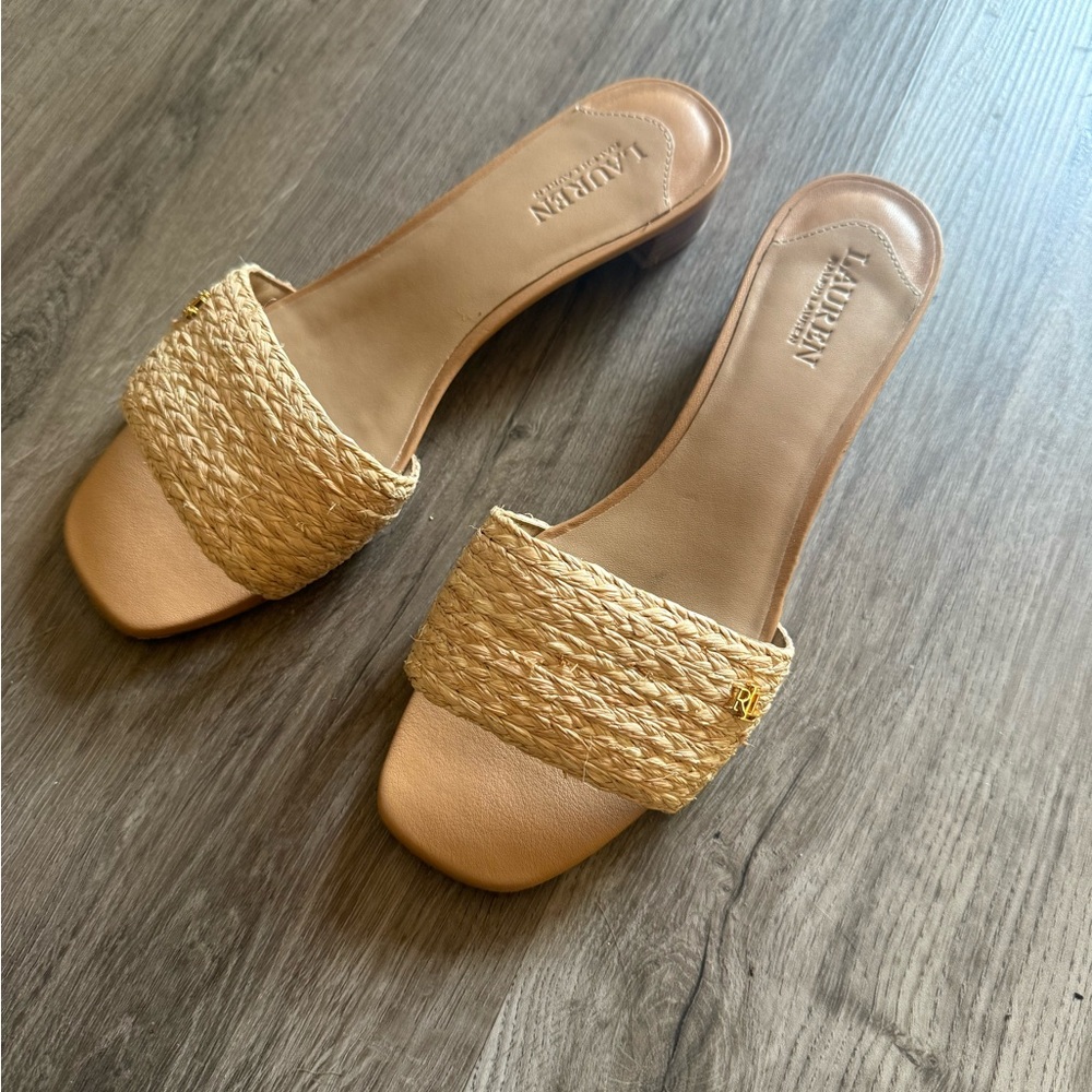 Polo Ralph Lauren Beige Woven Sandals